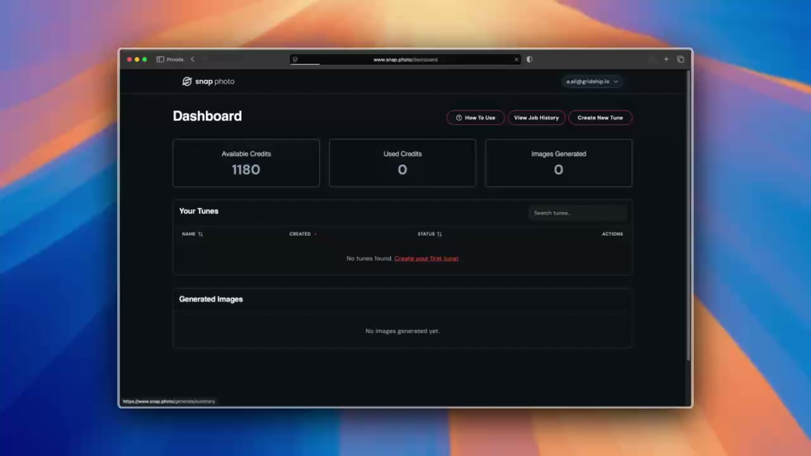 Snap.photo screenshot showing the photo upload flow and guidelines panel.